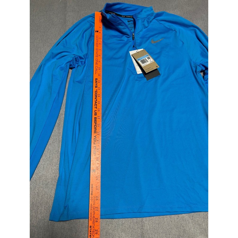 Nike Stride Pullover Mens Size M Blue Dri-FIT Running 1/4 Zip HV2180-446 NEW gallery
