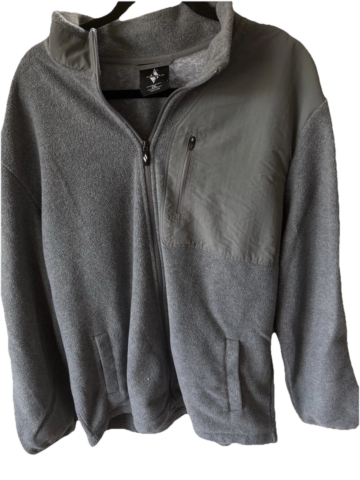 Skechers Sport Men’s 1/4 zip Long Sleeve Pullover 2XL Activewear Silver Gray gallery