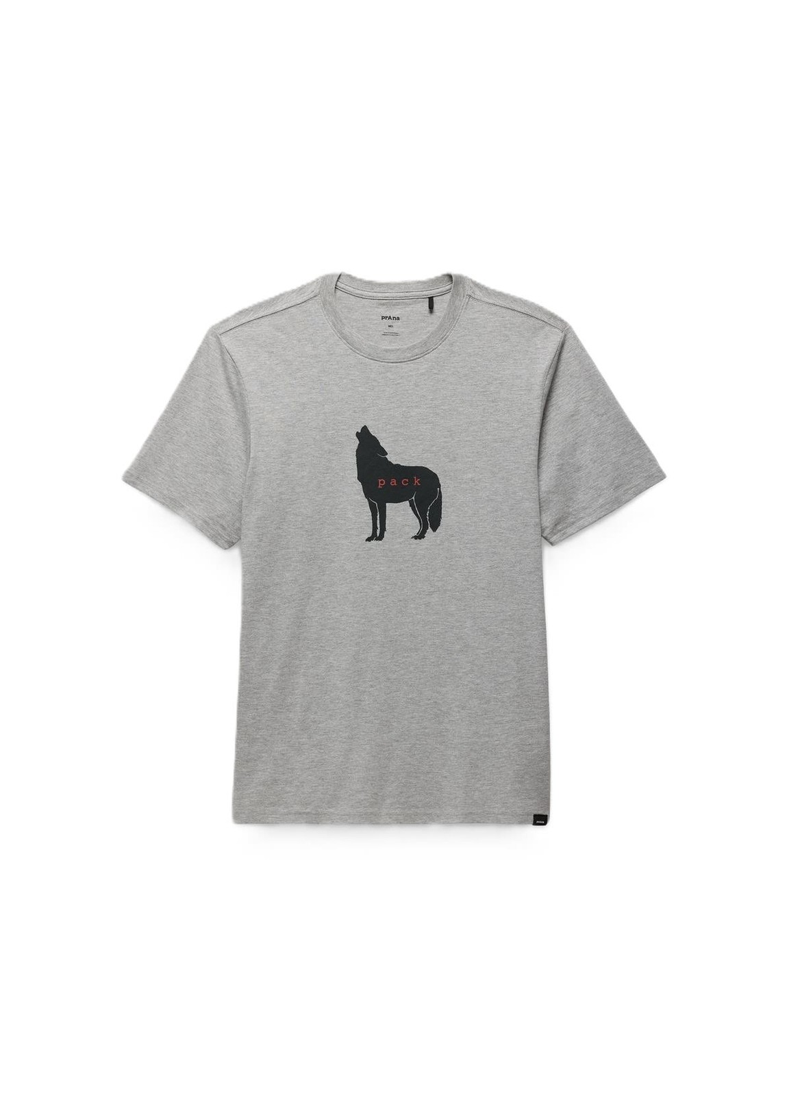 prAna Wolf Pack Journeyman Short Sleeve Tee Men's Shirt, Heather Grey, XX-Large, gallery