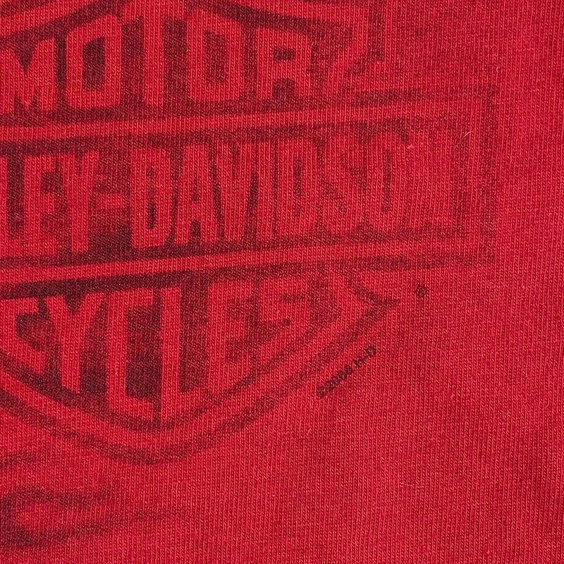 Harley Davidson Shirt Mens Large Red Eagle Sleeveless Tank Biker Motorcycle USA gallery