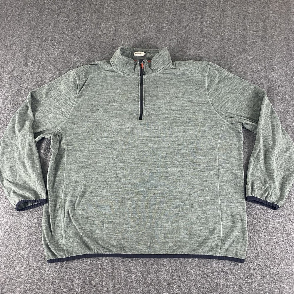 Avalanche Billy Barnard Mens XL Green 1/4 Zip Pullover Stretch Athletic