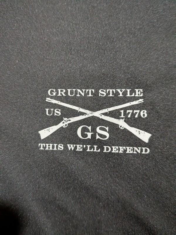 Grunt Style Men`s Solid Black Quarter Zip Long Sleeve Shirt / Size XXXLarge gallery
