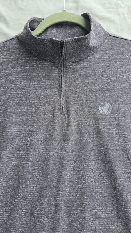 Body Glove Shirt Mens Medium Gray 1/4 Zip Mock Neck Long Sleeve Pullover gallery