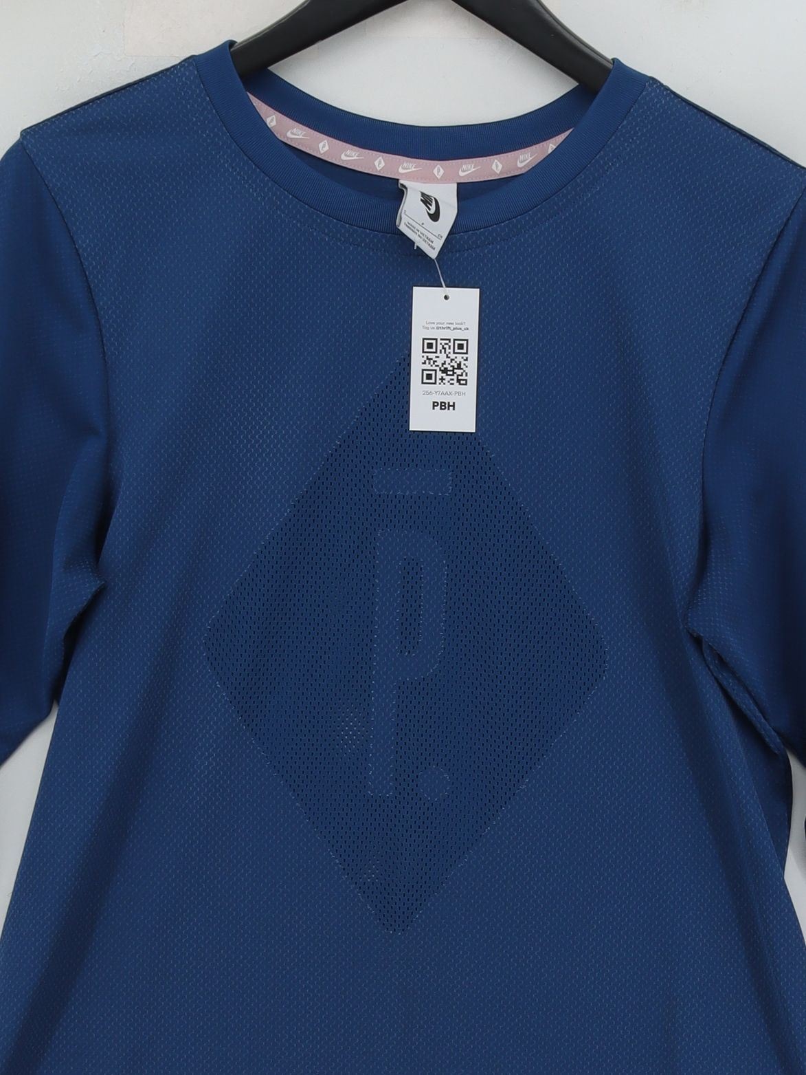 Nike Men's Loungewear S Blue Polyester with Lyocell Modal Crew Neck Basic gallery