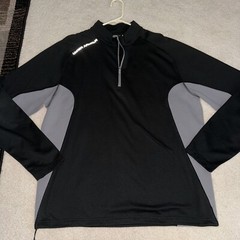 Men’s Under Armor Black XXL Pull Over 3/4 Zip Up Shirt