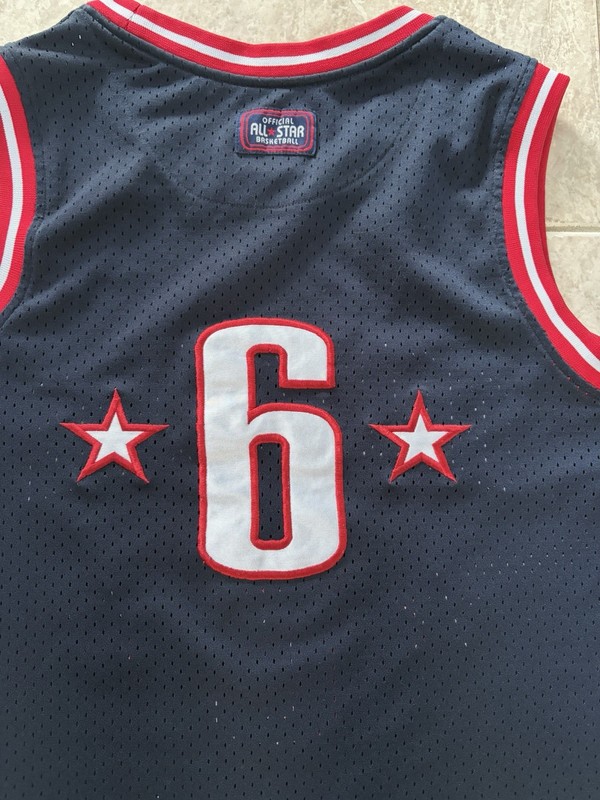 Converse All-Star Basketball Jersey #6 Mens Large Navy/Red/White gallery