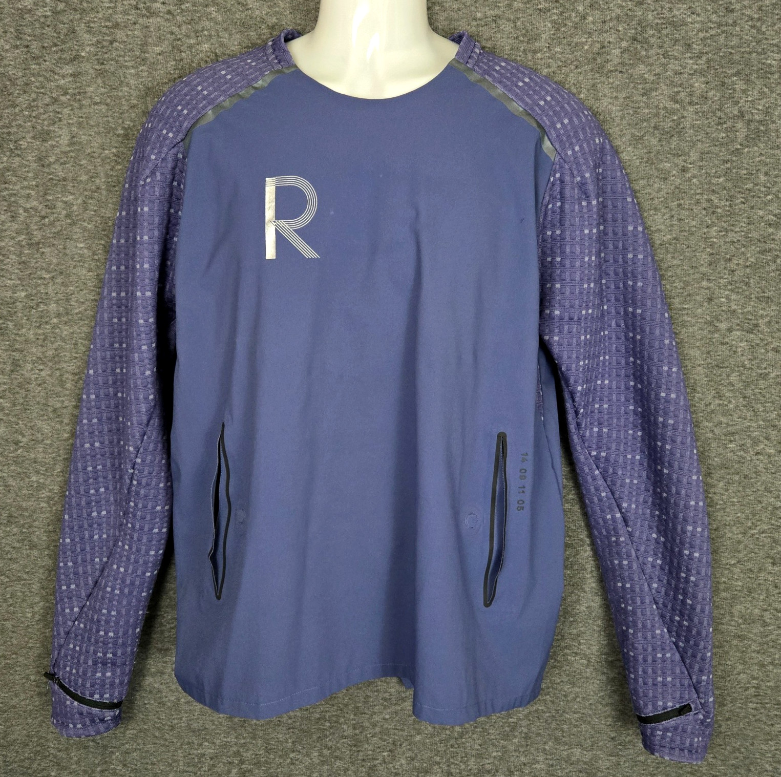 Nike Tech Pack Hybrid Kimono Reflective Woven Running Shirt Mens Medium Blue gallery