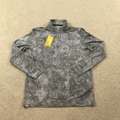 Under Armour 1/4 Zip Golf Pullover Mens Medium Gray Printed Abstract New