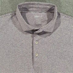 Johnnie-O Short Sleeve Golf Performance Polo Purple Striped Mens Size Large EUC