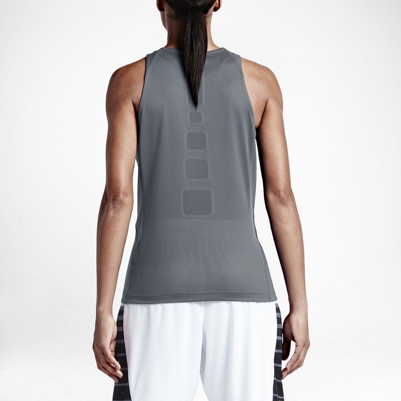 $35 Nike Elite Basketball Tank Top Cool Grey Women's Clothing 813937-065 size XL gallery