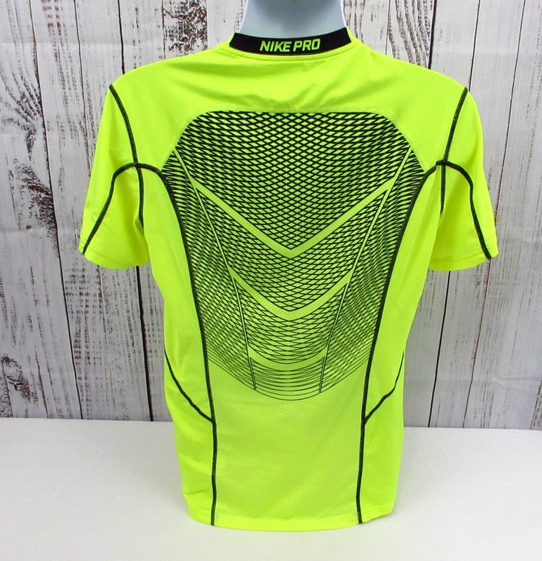 Nike Pro Hypercool Fitted Shirt Men's Volt Neon Dri-Fit 895006-702 gallery