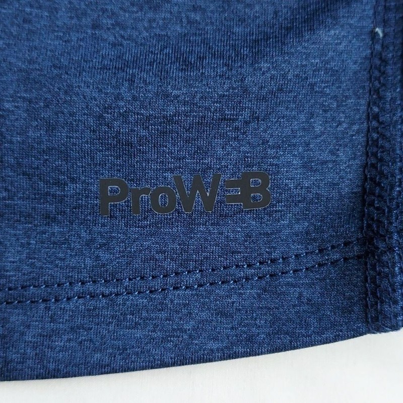 Spyder Active Pro Web Men's L Shirt Wicking Long Sleeve Heather Navy Blue Black gallery