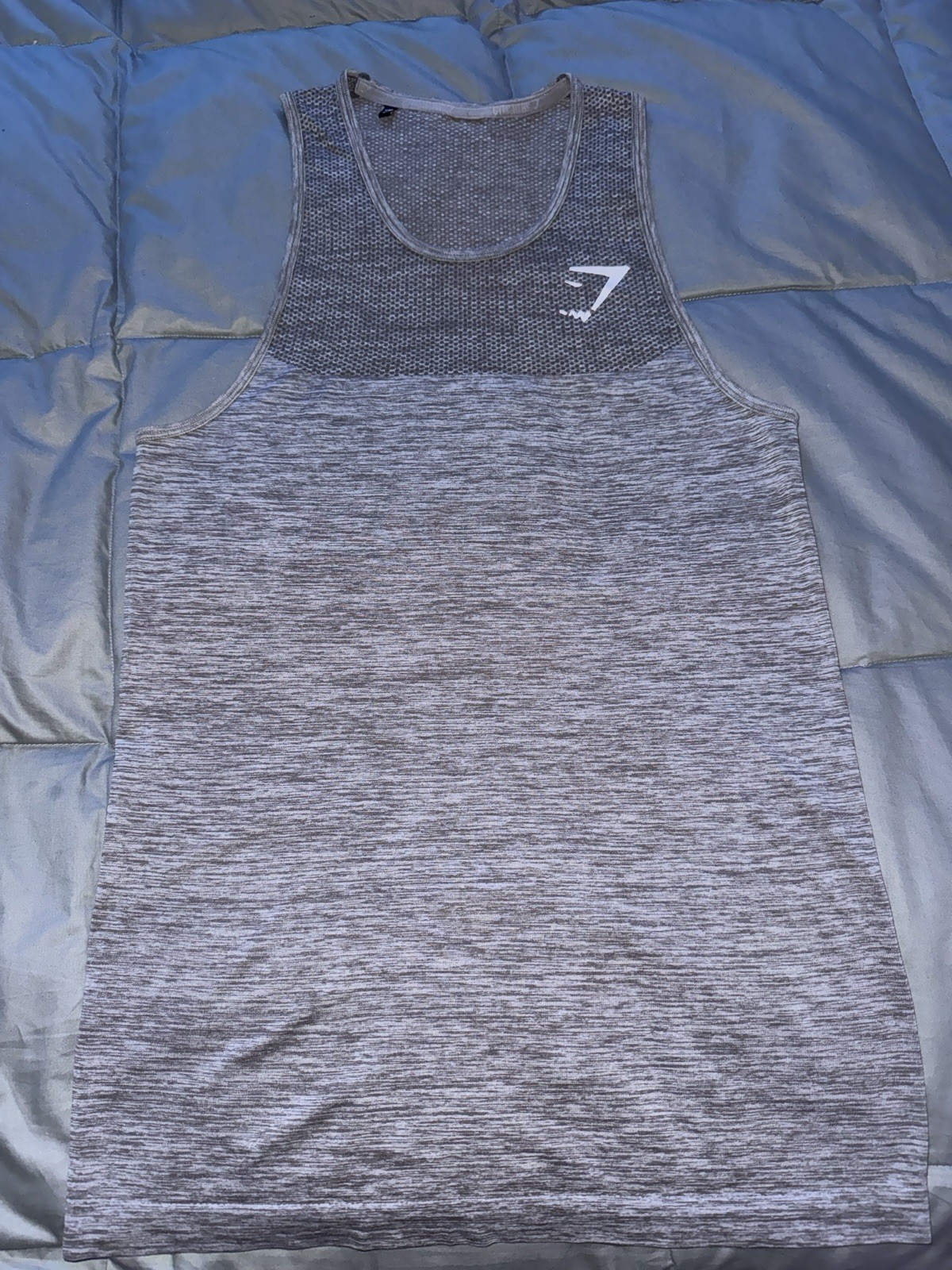 Gymshark Phantom OG Dry Seamless Tank Top Men Small, David Laid style, dark gray gallery