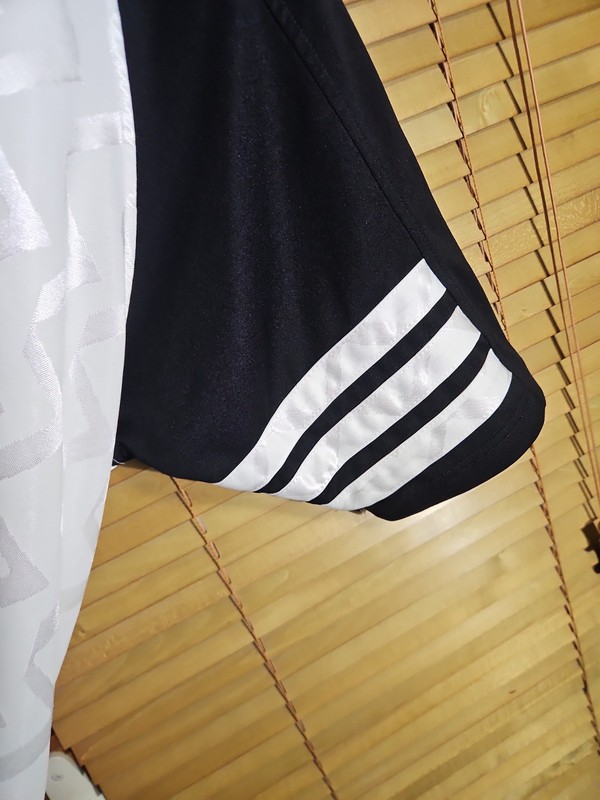 Vintage 90s Adidas Satin Silky Blank White Soccer Jersey 3 Stripes Men's XL gallery