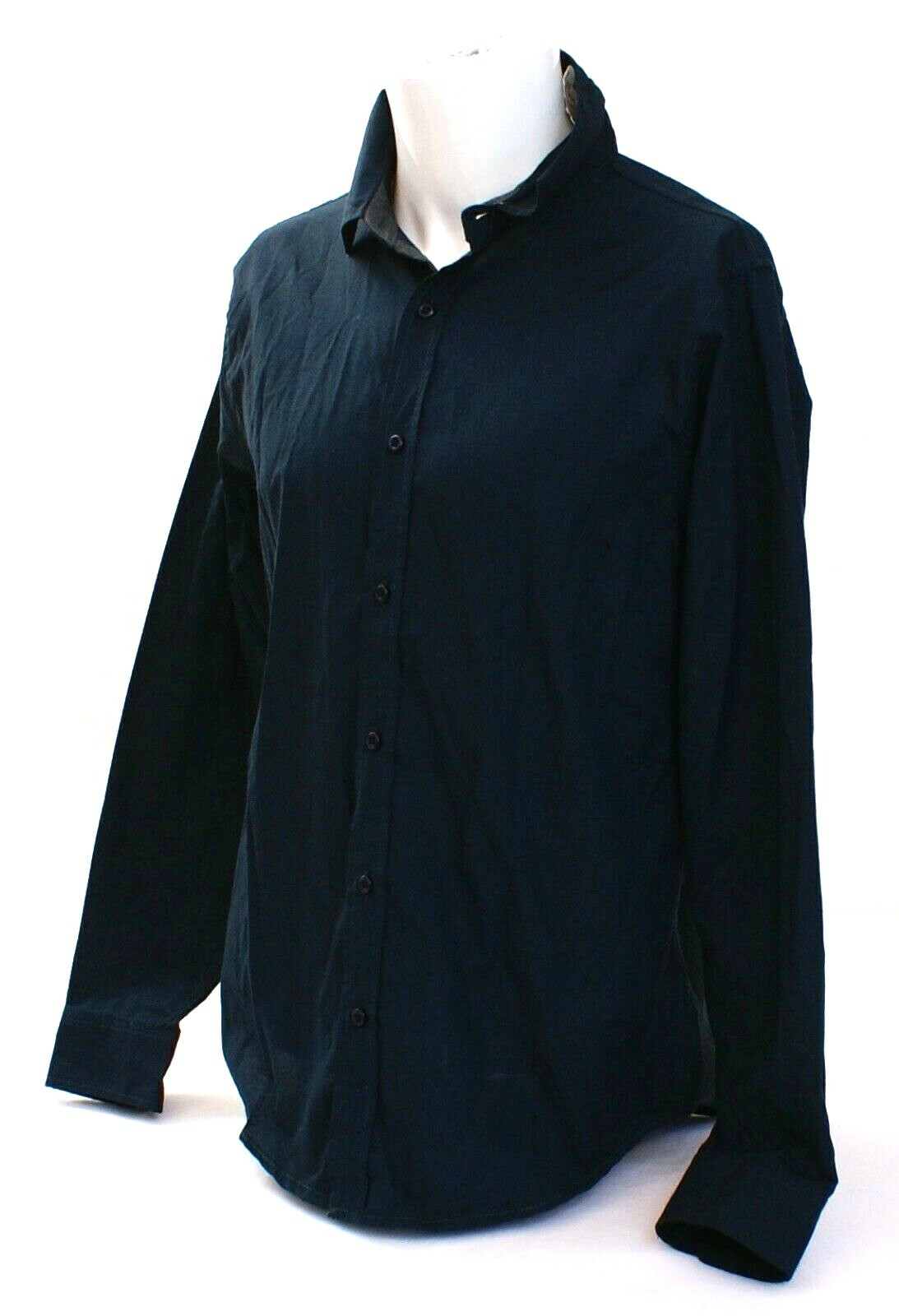 Paper Denim & Cloth Teal Long Sleeve Slim Fit Button Front Shirt Men's NWT gallery