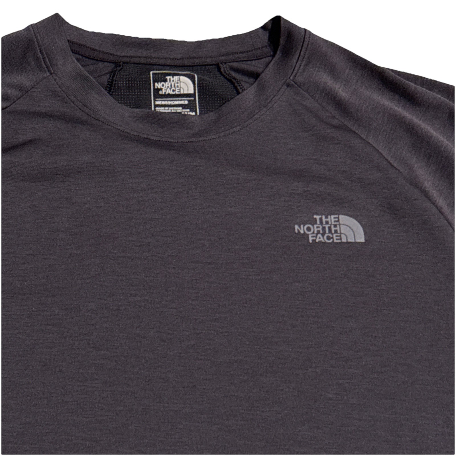 Mens The North Face Flashdry Black Gray Short Sleeve Shirt Size Med Gorpcore gallery