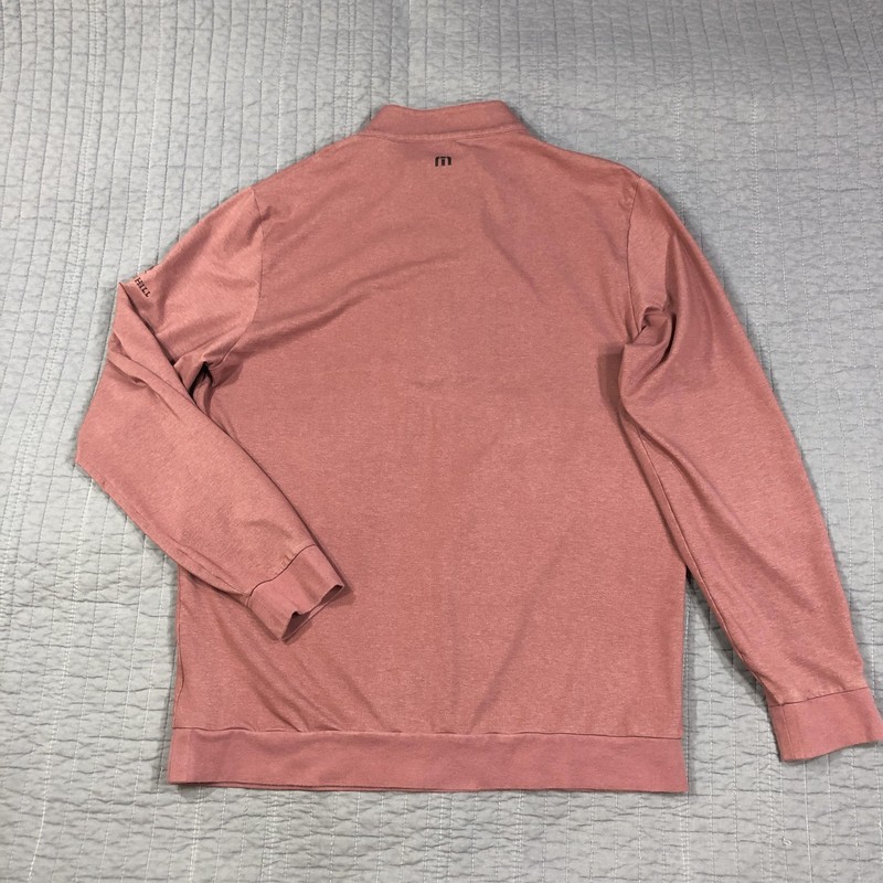 Travis Mathew Pullover Mens Large Brown 1/3 Zip Long Sleeve Pelican Hill Golf gallery