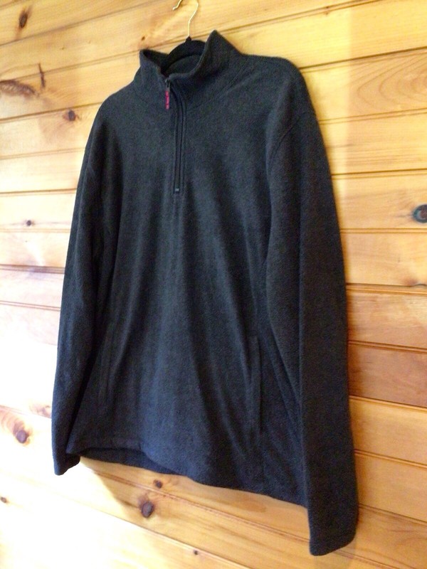 Saddlebred Men's 1/4 Zip Pullover Fleece Sweater Jacket Dark Gray Medium gallery