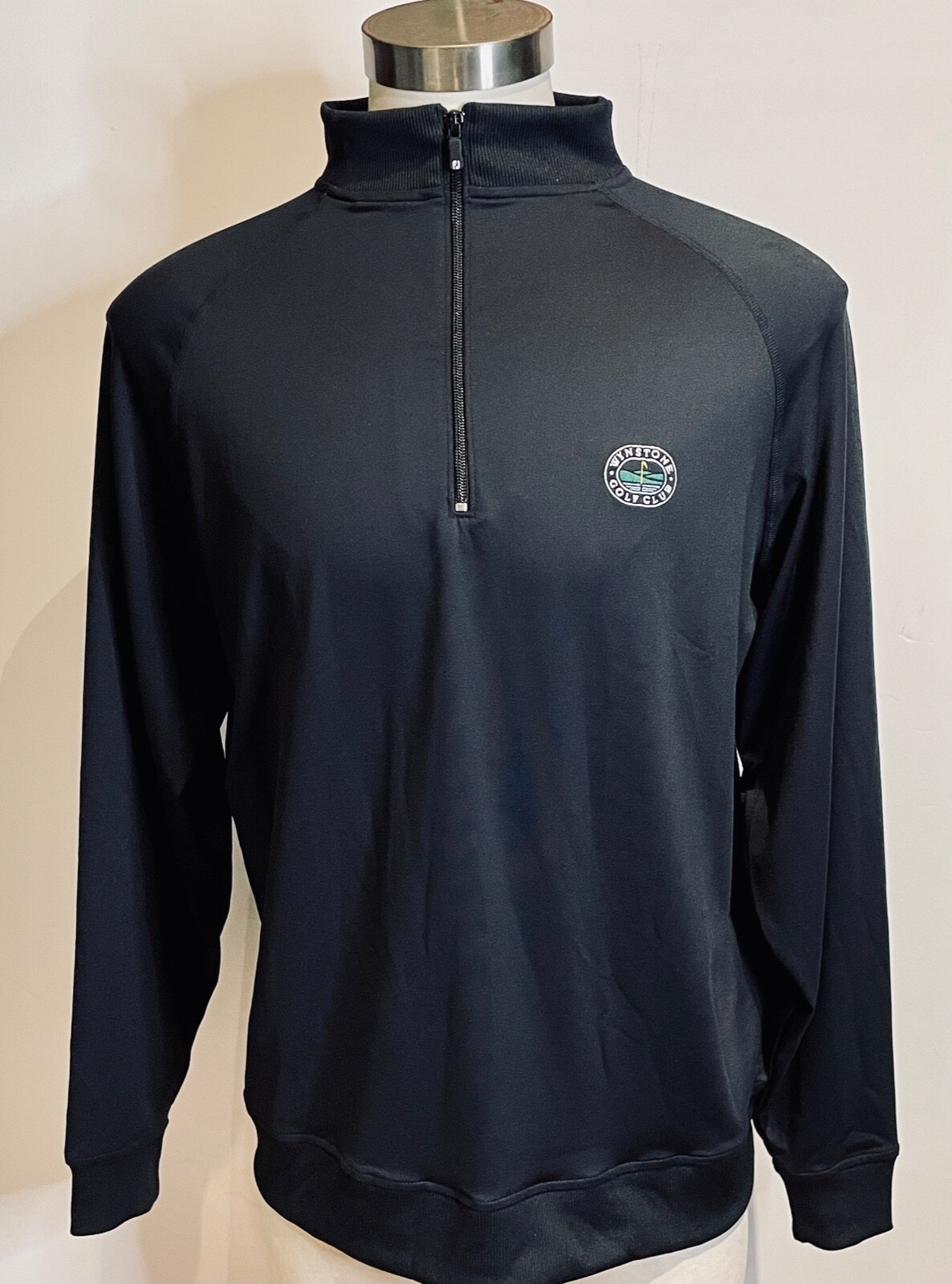 EUC!! FOOT JOY GOLF BLACK 1/2 ZIP LAYER PULLOVER SHIRT +LOGO *L gallery