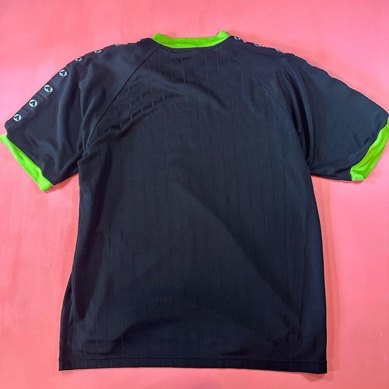 Vintage 90s Airwalk Jersey 1990s Style Embroidered Black & Green Airwalk Jersey gallery