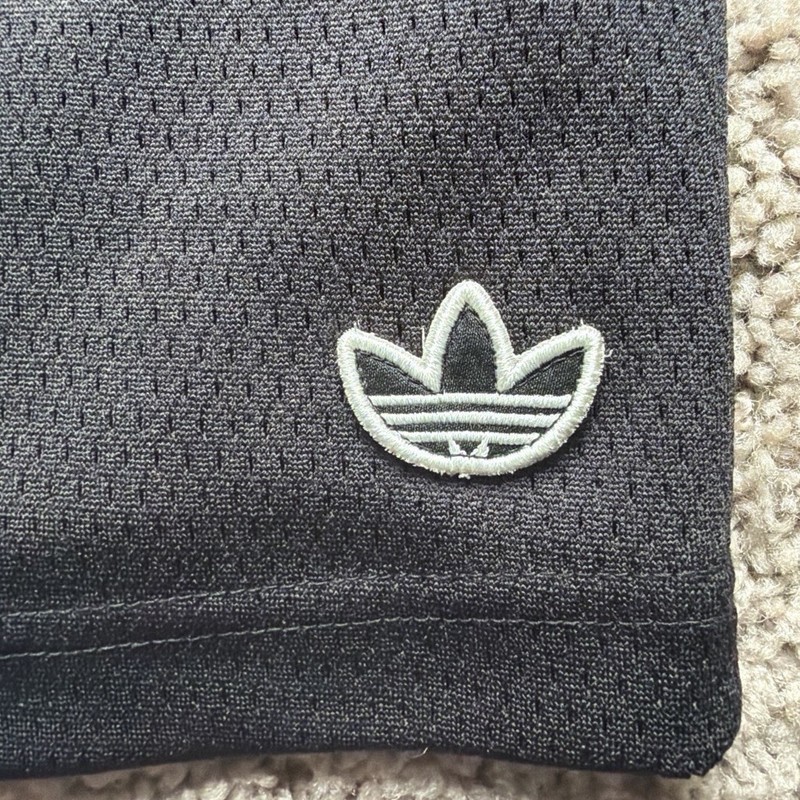 adidas Men’s Black Mesh Basketball Jersey Tank Top Trefoil Logo Size L gallery