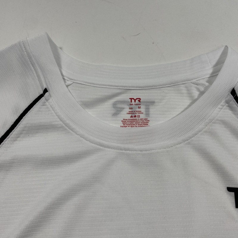 NWT TYR Competitor Collection Men’s White Running Top Long Sleeves Shirt gallery