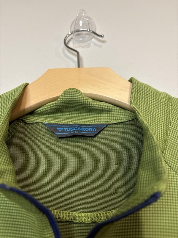Cycling Full Zip Jacket Baselayer Pullover Mens XL Green Gray Zip Chest Pocket gallery