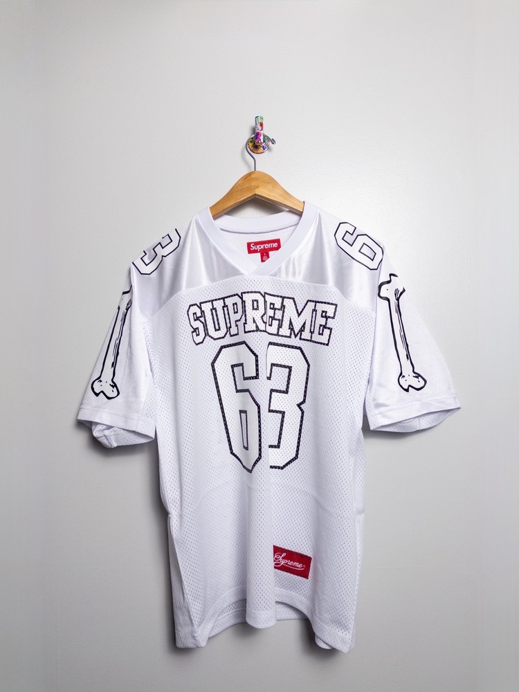 SUPREME BONES FOOTBALL JERSEY SMALL