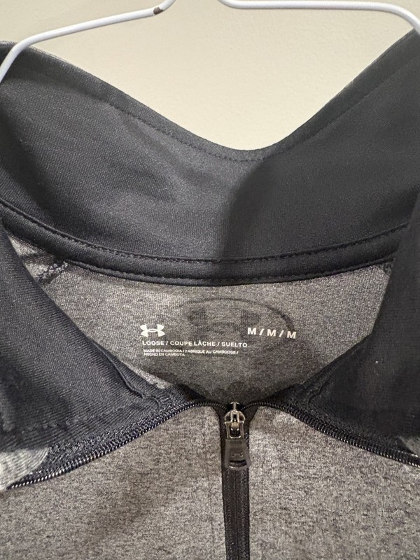 Under Armour Quarter Zip Pullovers Men’s Medium Lot of 2 Blue Gray Polyester gallery