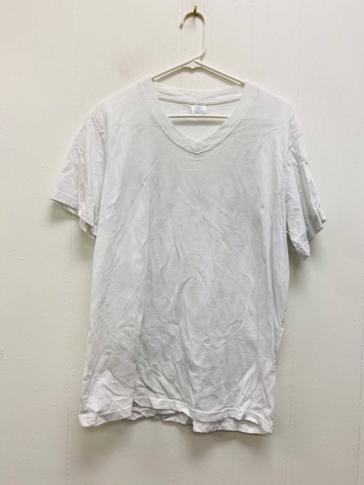 Health by Haband Shirt Mens L white Short Sleeve Crew Neck solid pattern gallery