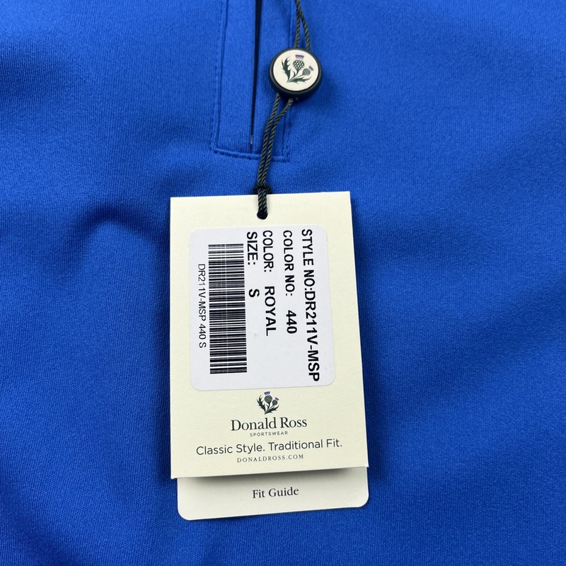 Donald Ross Golf Vest Performance Fairway 1/2 Zip Small Blue New gallery