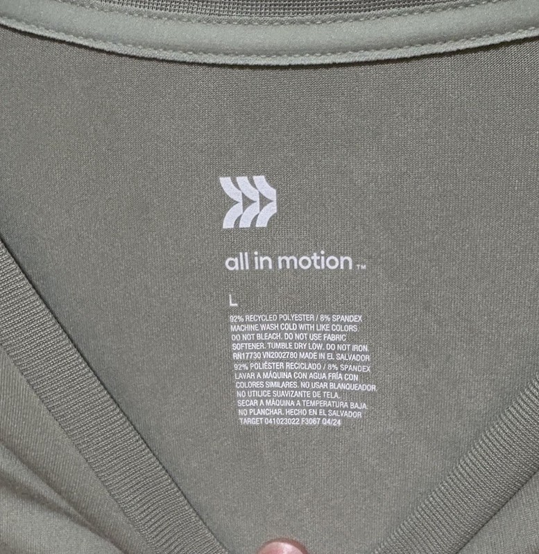 All In Motion Relaxed Fit T Shirt Mens Large Light Olive Pickleball NWT gallery