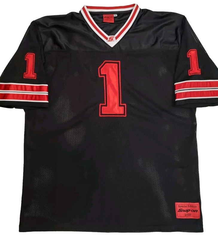 Snap On Tools Jersey Special Edition 2009 #1 Black Red Mens Size XLarge Sewn gallery