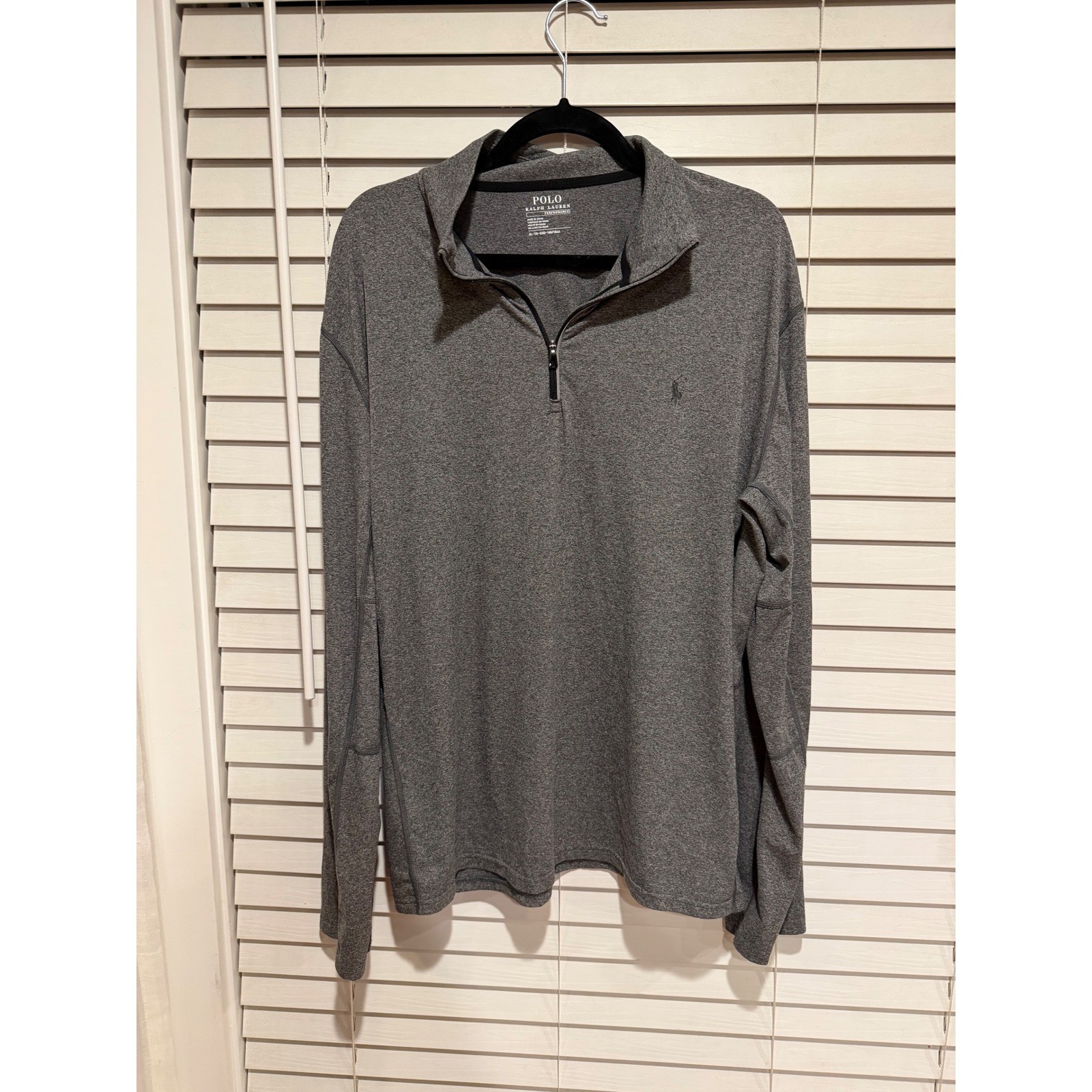 Rare Polo Ralph Lauren Performance Gray Team USA Long Sleeve 1/4 Zip Mens XL gallery