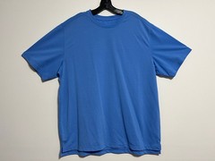 TravelSmith Men’s Crew Neck Wicking Top T-Shirt Tee Azure Blue Size XL New NWOT!