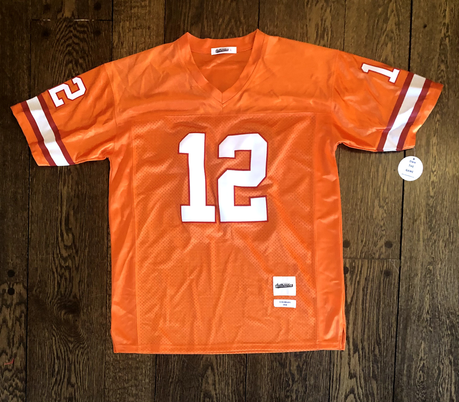 TAMPA BAY BUCCANEERS AUTHENTICS TOM BRADY REPLICA JERSEY - SIZES L & 2XL gallery