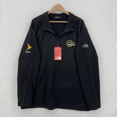 The North Face Pullover Mens 2XL Tech 1/4 Zip Fleece Sprint Logo Black Workwear