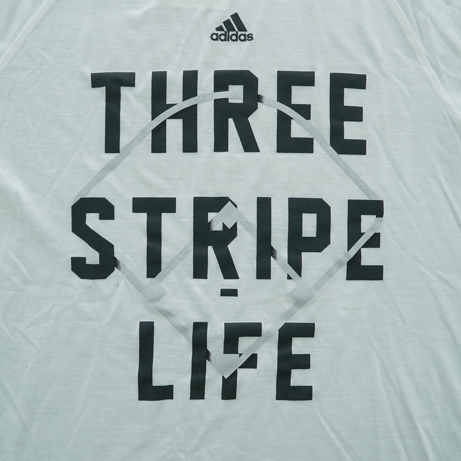 Adidas Men's (White) "THREE STRIPE LIFE" Climalite Ultimate Tee T-Shirt gallery