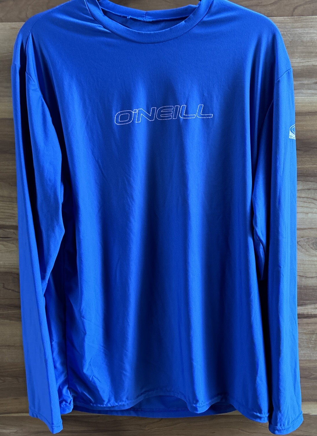 ONEIL MENS LARGE SLIM SURF SHIRT PERFORMANCE FIT ROYAL BLUE LONG SLEEVE gallery