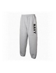 US NAVY PHYSICAL TRAINING SWEAT PANTS SPORT GREY