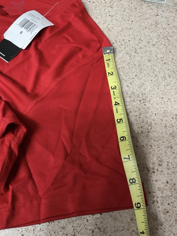 Adidas Mens Tshirt Creator Short Sleeve Red Gym Running Sz Small New gallery