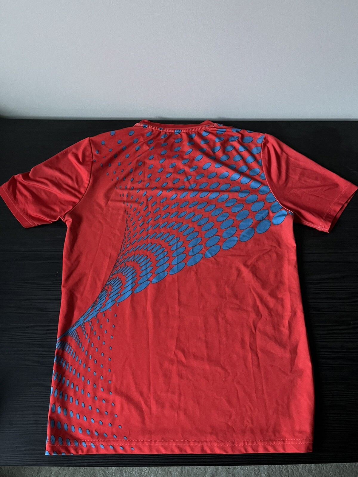 Athletic DNA Performance Crew/Match Tee Red Orange/Blue Boy's Large gallery