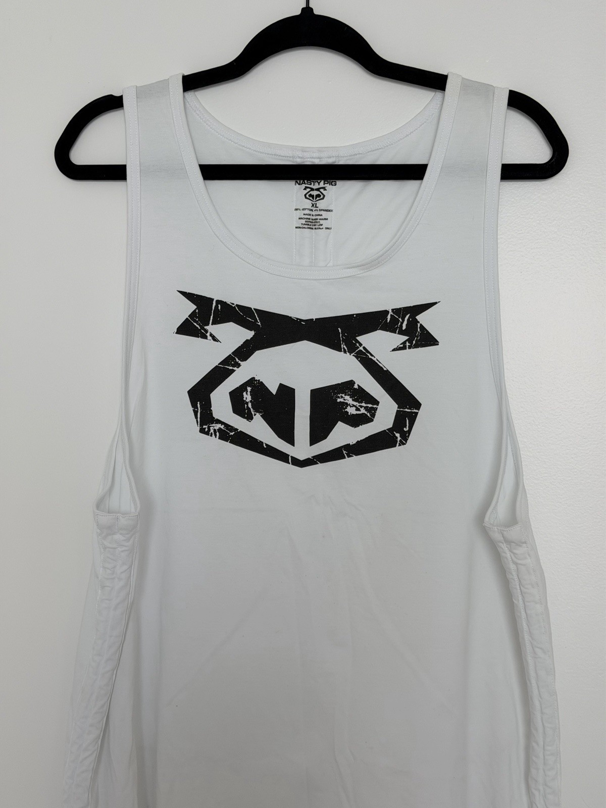 Nasty Pig White Tank Top XL Adjustable Drawstring Pullover Men's Activewear gallery