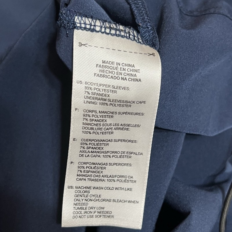 Adidas Batting Jacket Mens Large Blue Triple Stripe Short Sleeve Windbreaker gallery