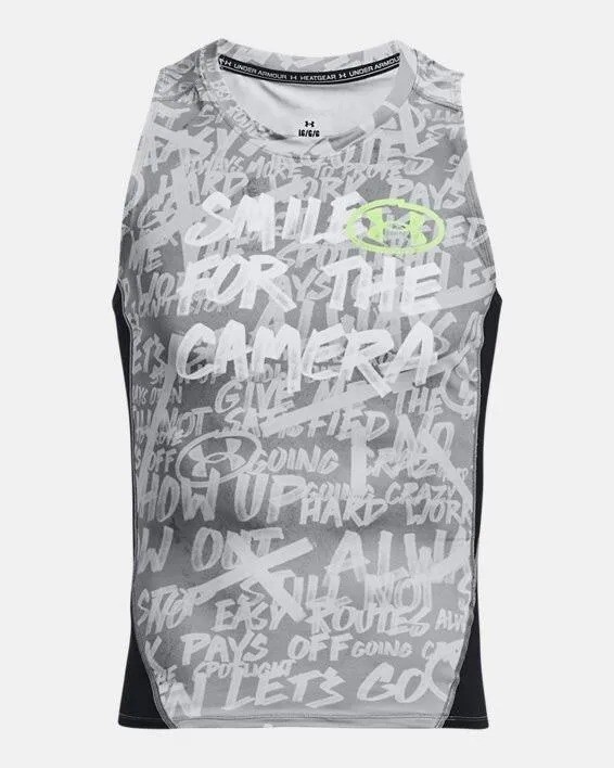 UNDER ARMOUR Alter Ego Smile For The Camera Tank Top Mens L Compression Athletic gallery