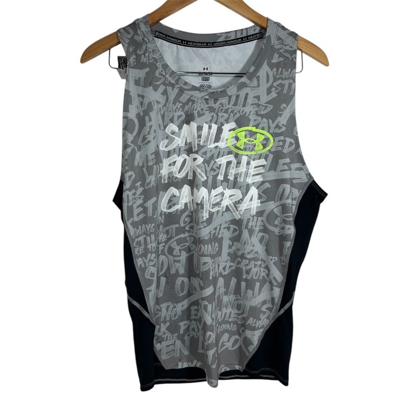 UNDER ARMOUR Alter Ego Smile For The Camera Tank Top Mens L Compression Athletic gallery