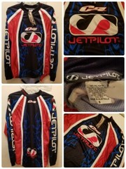 JetPilot Jersey Mens Small Blue Red Motocross Bike Mesh Vented Moto Australia