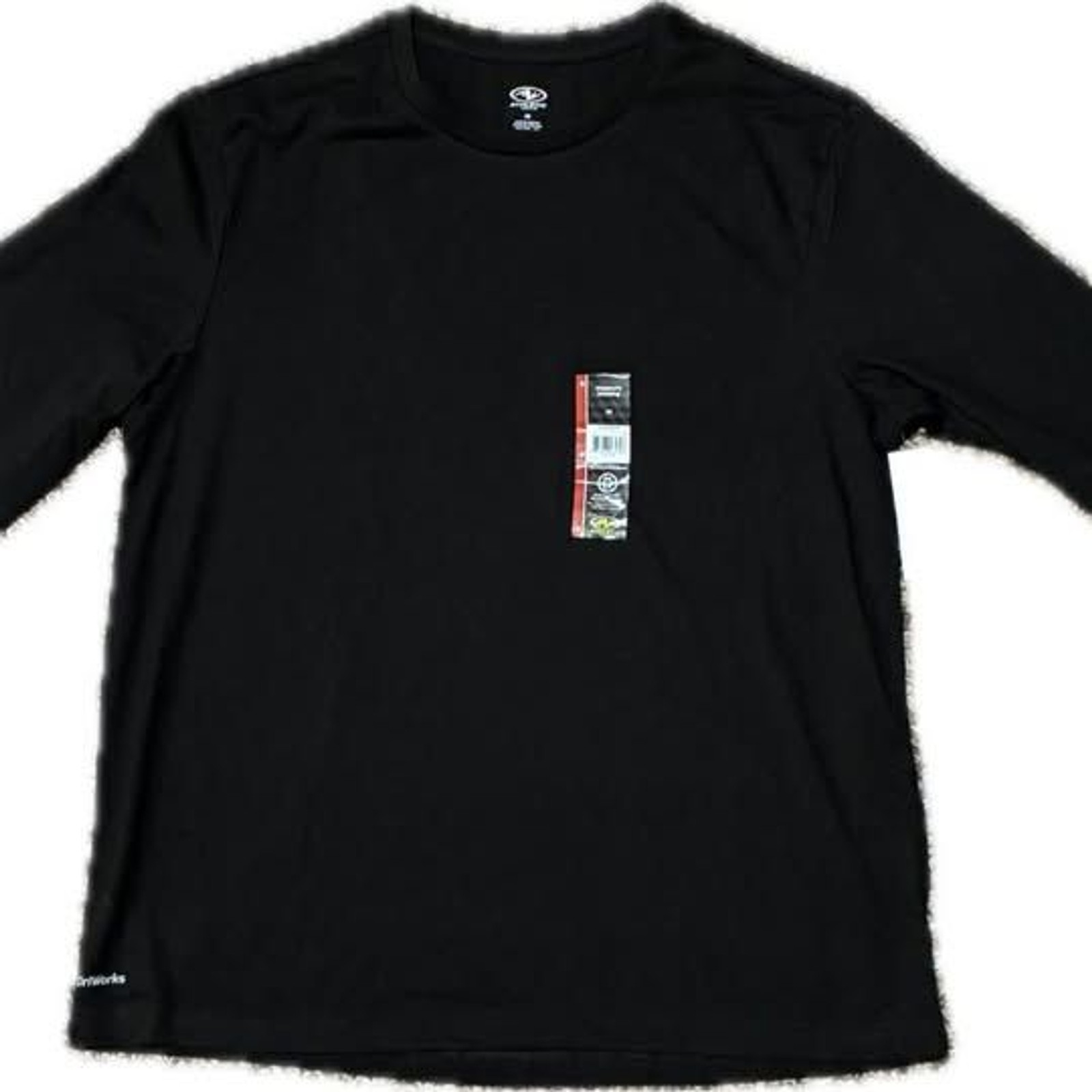 Athletic Works Mens Long Sleeve Moisture Wicking TriBlend Activewear Tee Black M gallery