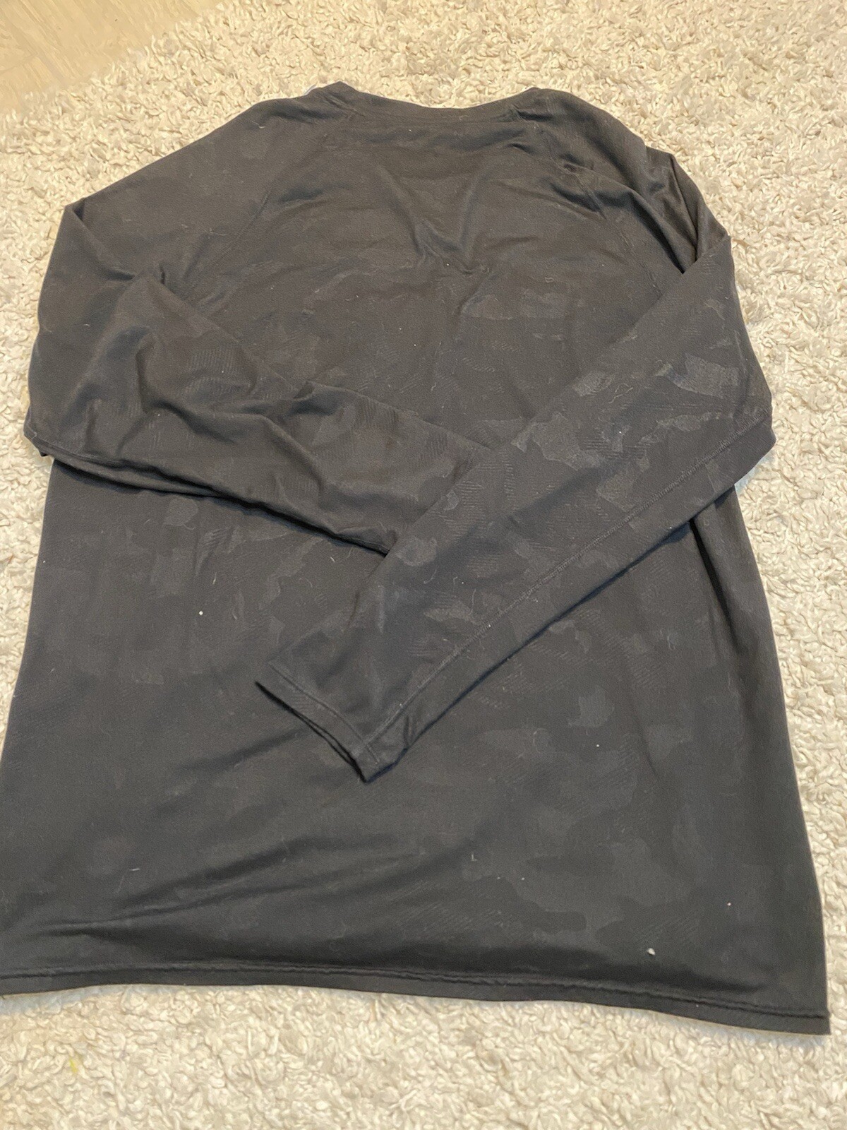 Climate smart men's black long sleeve shirt, xl, 12% spandex gallery