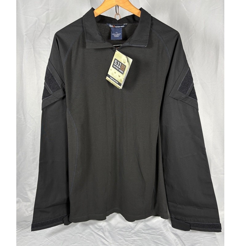 5.11 Tactical Series Mens Rapid Assault Shirt 72194 Black Stretch XL NWT gallery